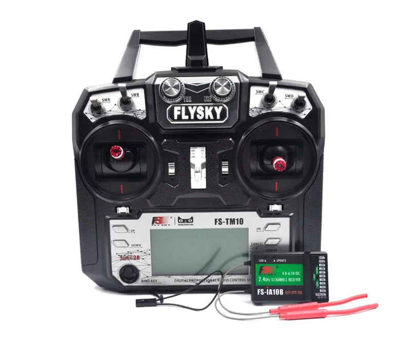

FS-TM10 2.4G 10CH RC Transmitter Launcher Remote Controller LCD w/ FS-iA10B 2.4G Receiver For Heli Fixed Wing Multi Glider FPV