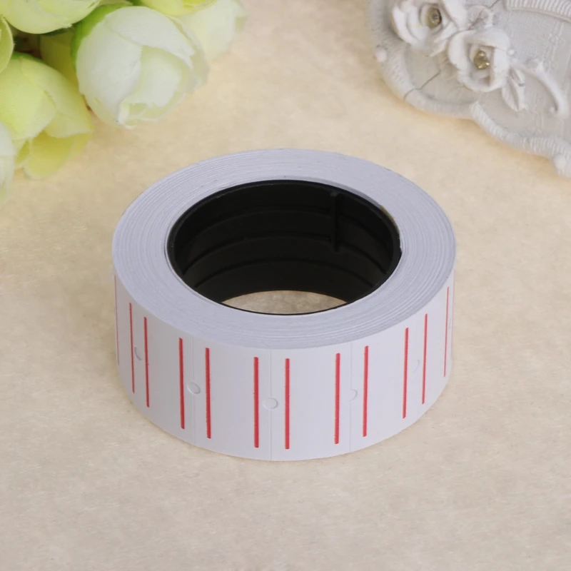 500 Labels White Self-Adhesive Price Labels Stickers/ Tags Retail Supplies Roll 
