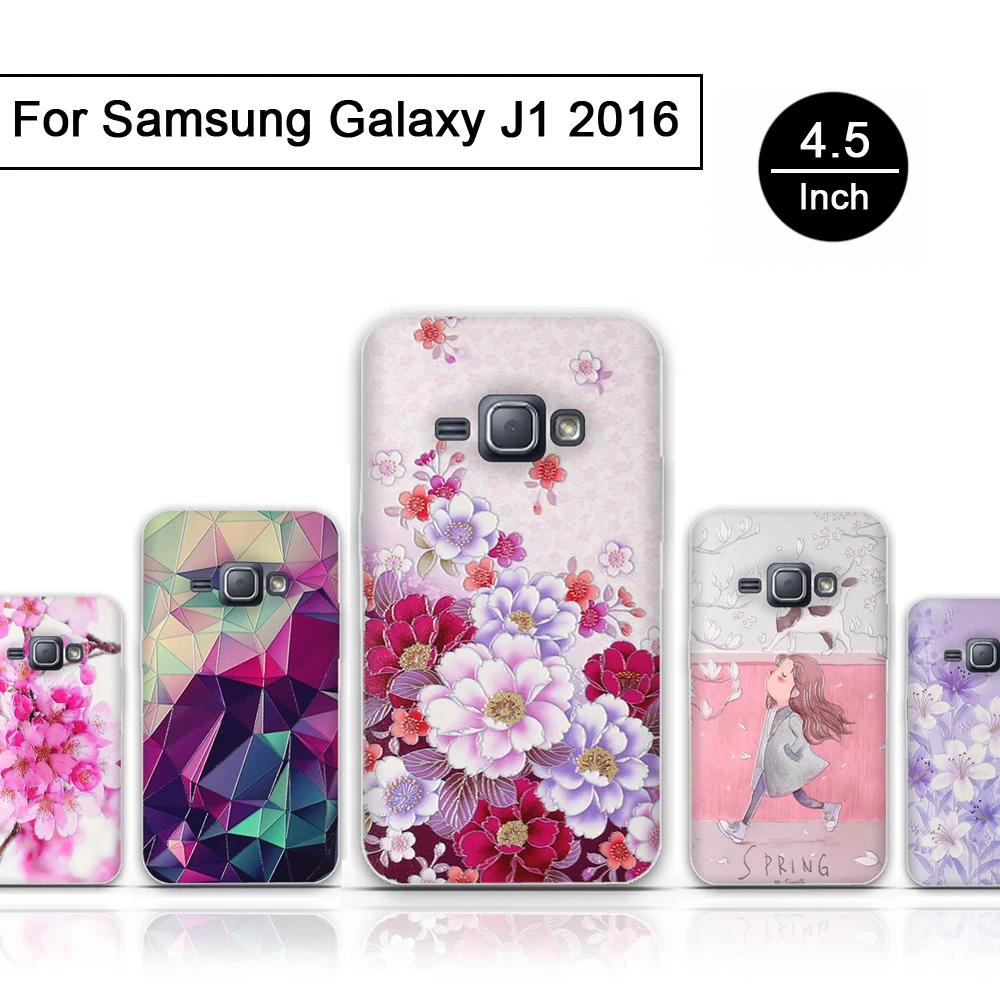 Чехол для Samsung Galaxy J1 2016 J120F SM-J120F мягкий силиконовый чехол телефона J 1 J120 чехлы из