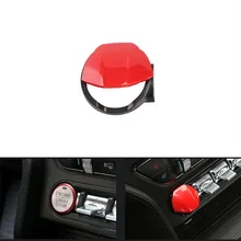 Красный автомобиль зажигания двигателя Пуск стоп кнопки крышки отделка для Ford Mustang