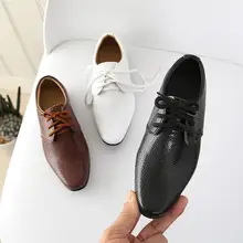 Новая детская кожаная обувь для мальчиков кожаные свадебные туфли оксфорды для девочек школьные повседневные спортивные туфли для детей