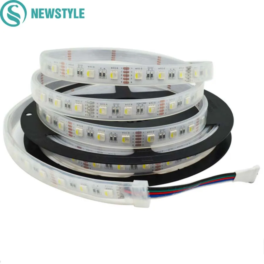 Newstyle 4 цвета в 1 чип RGBW RGBWW 5050 SMD светодио дный полосы DC12V гибкий свет RGB + белый/теплый белый 4 цвета в 1 светодио дный чип