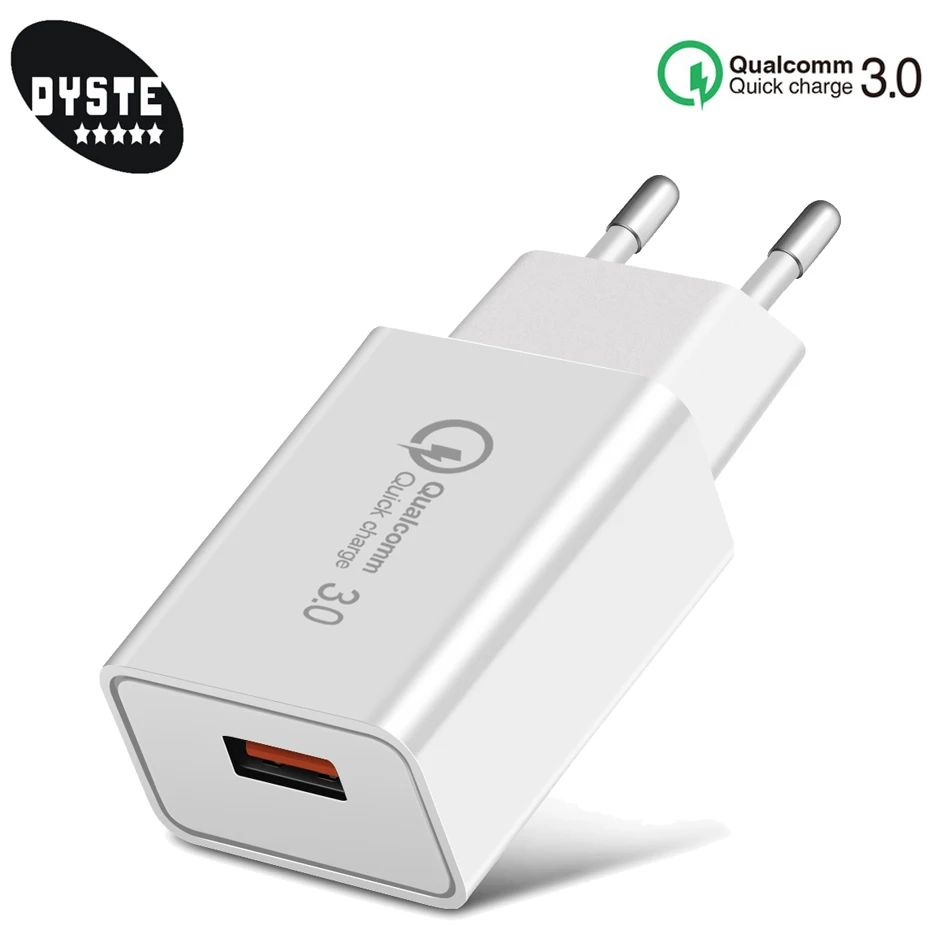 

Cargador Movil Carga Rapida 18w EU Enchufe USB Charger For iphone 7 Samsung Fast Chargeur Quick Charge 3.0 Carregador Portatil