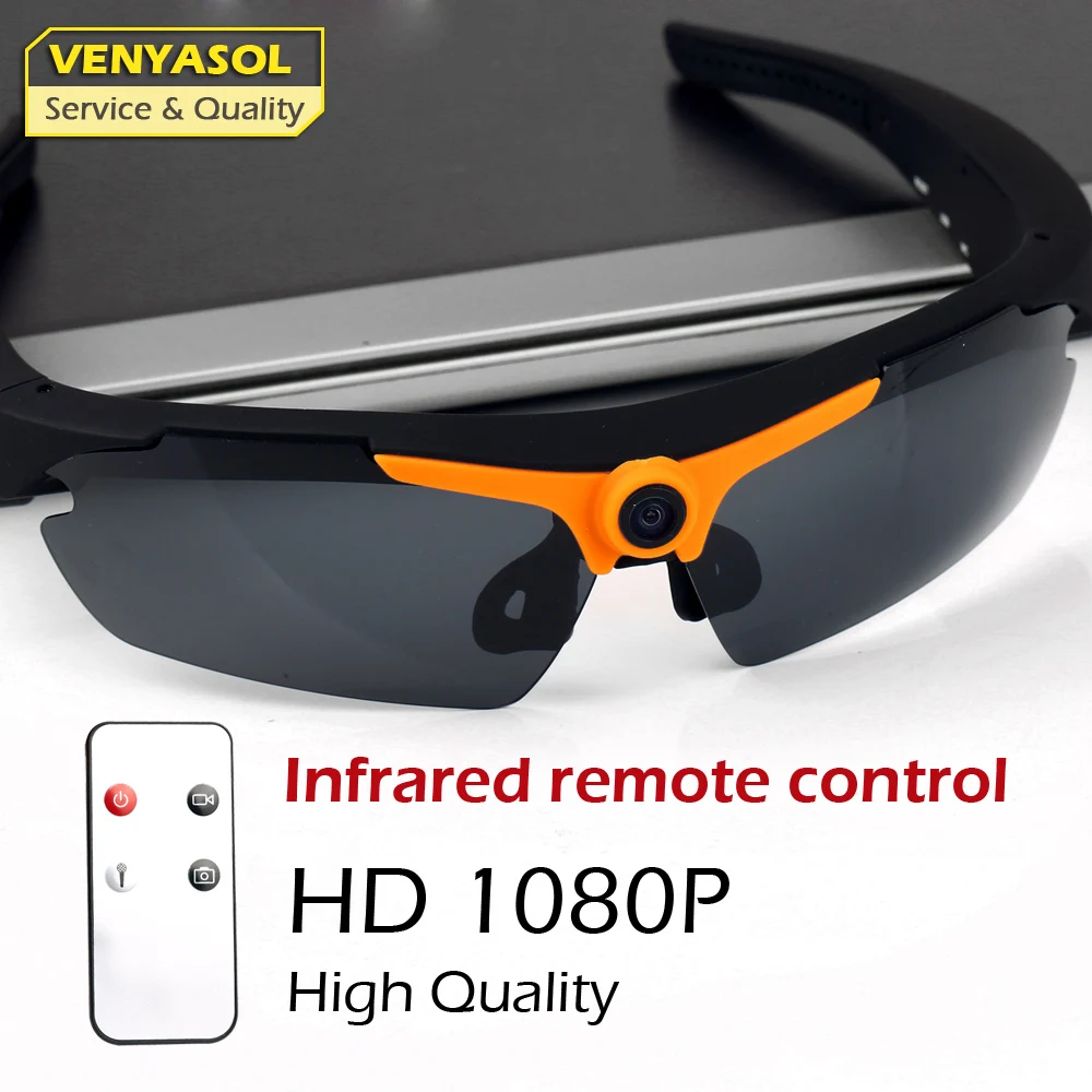 HD 1080P Sport Glasses Mini Camera Micro Cam Smart Sunglasses Video