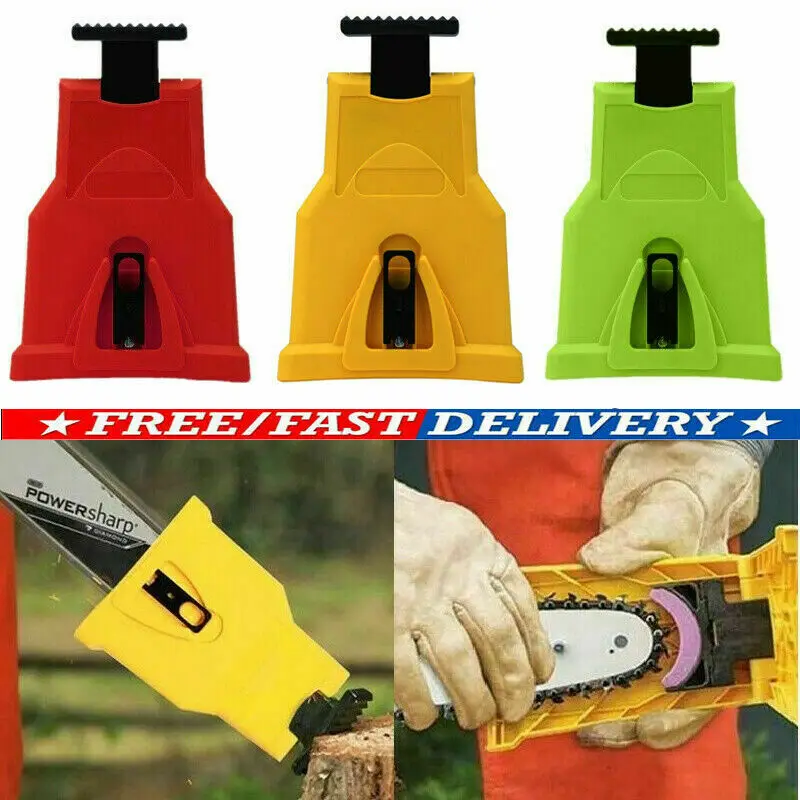 

Easy File Chainsaw Teeth Chain Sharpener Power Sharp Bar-Mount for Woodworking Saw Chain Sharpening Tool System Abrasive Tools