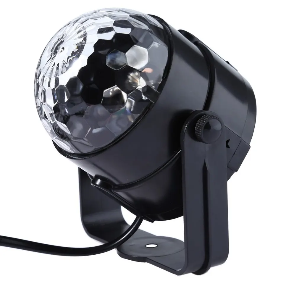 

Mini Crystal Ball Effect Dmx LED Disco Lights RGB Party Lights With Remote DJ Controller Club Stage Light Home Entertainment
