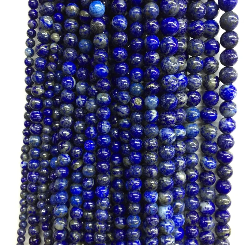 

Shine Natural Lapis Lazuli Phoenix Lapis Real Genuine Gemstone 4 6 8 10 12MM Natural Stone Bead for Healing Power Energy Jewelry