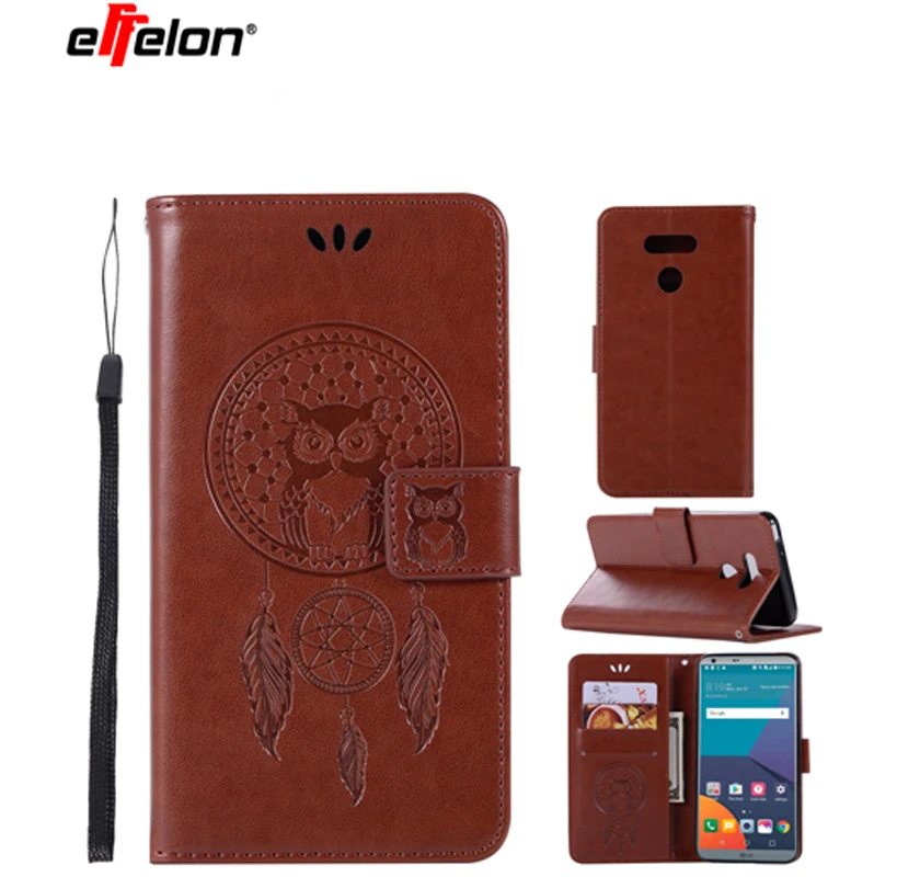 

effelon New For LG G6 Case 5.7" Flip Luxury Wallet PU Leather Card Slots Holder Cover for LG G6 Silicone Funda Coque Stand Case