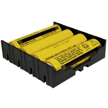 1pcs/lot 3.7V Lithium battery storage box Plastic black Rechargeable Battery Holder protective case for 3 Slots 18650 battery