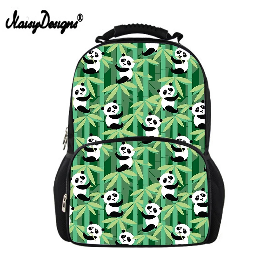 #*Cheap Noisydesigns Woman Cartoon Panda Pattern School Backpack Daypack For Teen Girls Boys Schoolbag Students Men Book Bags Daily Back