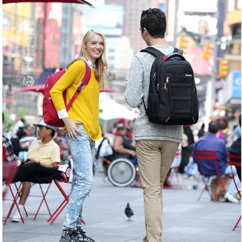 ASPEN Men and Women  Laptop Backpack 15.6  17 Inch Rucksack SchooL Bag Travel waterproof Backpack Male Notebook Computer Bag 