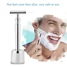 Safety Beard Shaping Double Edge Blade Manual Mustache Shaving Tool Set