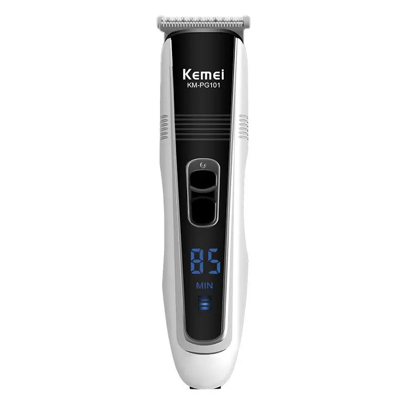 Kemei электрический триммер для волос Перезаряжаемый для мужчин машинка для стрижки волос с ЖК-дисплеем профессиональные инструменты для укладки регулируемый триммер для волос PG101