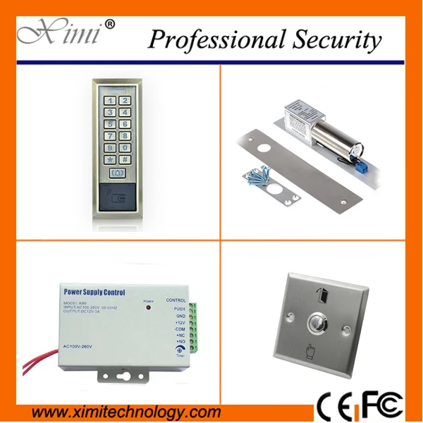 

RFID card access control system without software weigand reader 2000 user standalone 125KHZ card reader access control kit