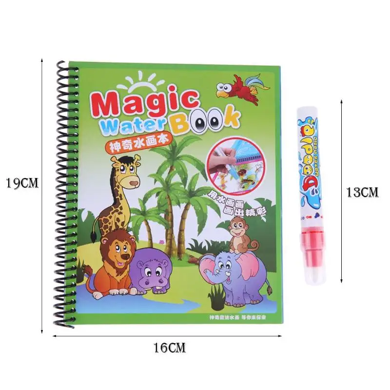 Магия воды Рисунок раскраска Doodle Magic Pen Картина доска для рисования книжка-раскраска для малышей развивающие игрушки подарок