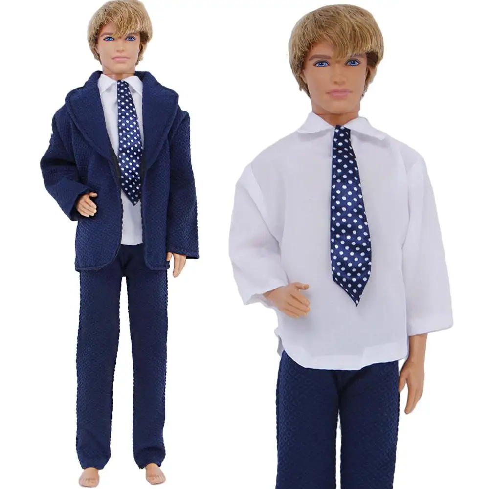 Лот Стиль 1 комплект повседневный деловой костюм наряды брюки+ рубашка пальто куртка мужская одежда для Барби аксессуары для куклы Кена - Цвет: 3