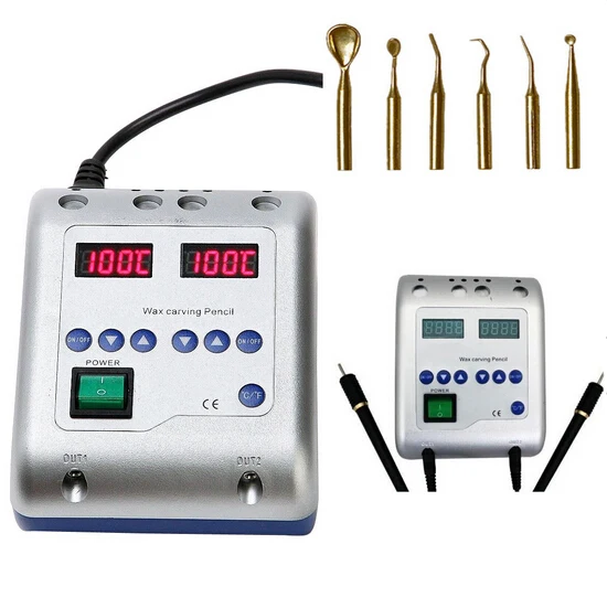 Dental Lab Electric Waxer Carving Knife Contain 6 Wax Tips+2 Pens/Pot Hot Sale цена Dental Lab Electric Waxer Carving Knife Contain 6 Wax Tips+2 Pens/Pot Hot Sale цены онлайн