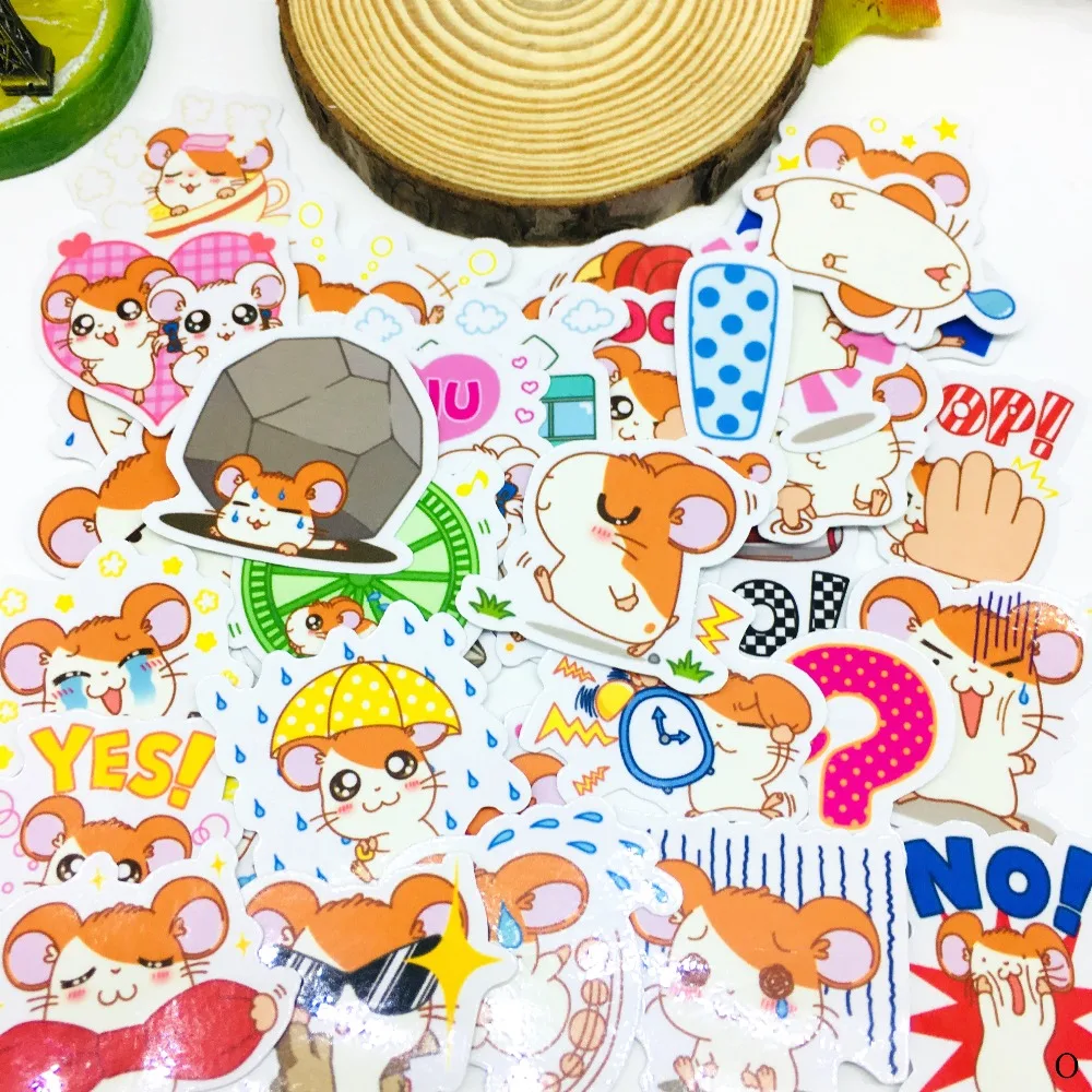 40 قطعة أنيمي لطيف ماوس الكرتون ملصقا للماء ل كتاب محمول موتو لوح التزلج الأمتعة الغيتار الاثاث صائق لعبة ملصقات