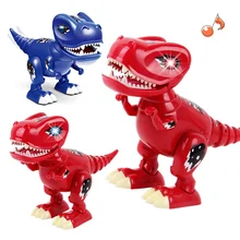 Электронные мигающие Динозавры юрского периода крутые животные игрушки Поющие светящиеся милые электронные игрушки динозавра для подарка на день рождения