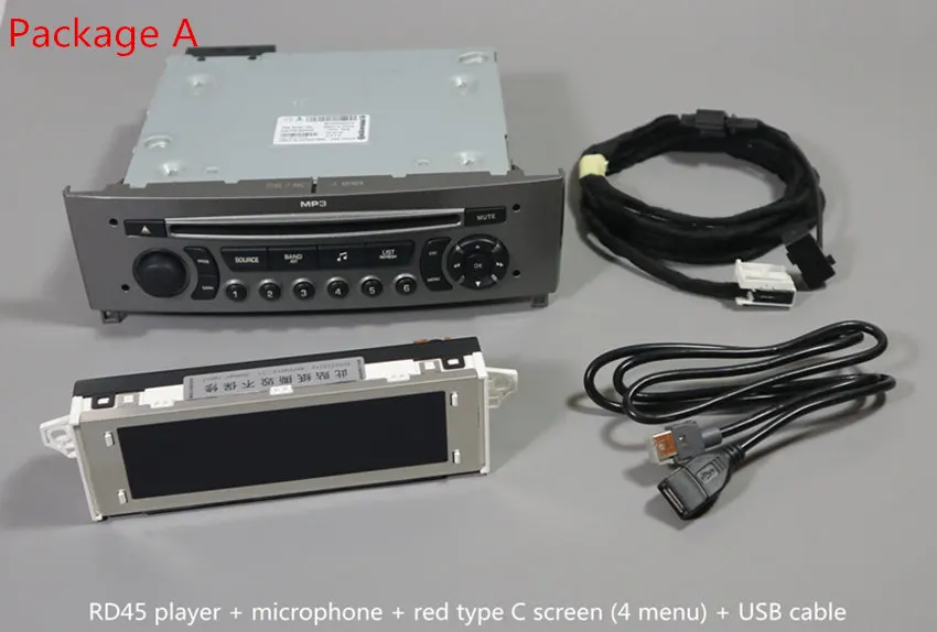  Para Peugeot 408 308SW 308 RD45CD reproductor compatible con Bluetooth música USB AUX Bluetooth tel