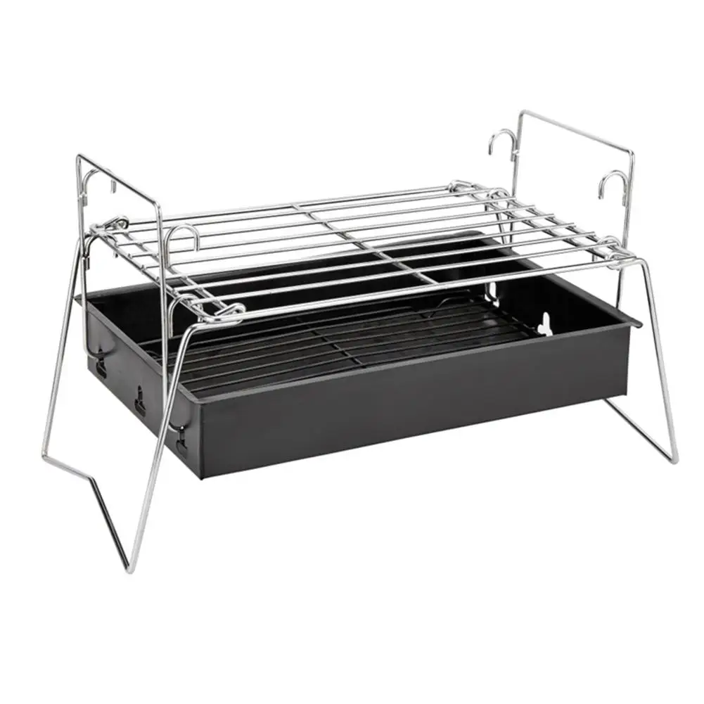 

1Set Portable Camping Grill Adjustable lightweight Multi-function Universal Barbecue Accessories BBQ Grill for Home for Camping4