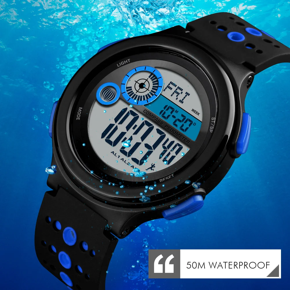 

SKMEI Men Outdoor Sports Watch Luminous Week Display Stopwatch Display Chronograph 50M Waterproof Watch Watch Relogio Masculino