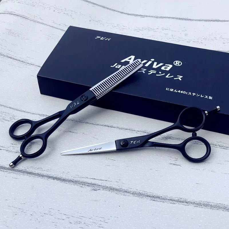 Salão de Beleza Ferramentas de Corte Ferramentas de Estilo de Cabeleireiro Polegadas Tesoura Profissional Cabeleireiro Barbeiro Loja se um 6 17 Cheap Tesouras de cabelo
