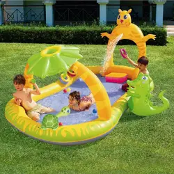 53030 Bestway 2,8 м x 1,7 м x 1,37 м Jungle Safari игровой бассейн 110 "х 67" x 54 "надувной бассейн спрей для детей