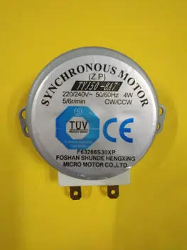 

Free shipping/2 Pcs/Microwave Oven Turntable Synchronous Motor 4W AC 220-240V 5/6 RPM CW/CCW