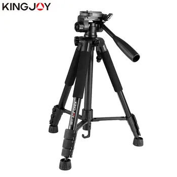 

KINGJOY Officia VT-860 Video Tripod Kits Camera Stand Profesional Aluminum Alloy For All Models Flexible Portable Stativ Holder