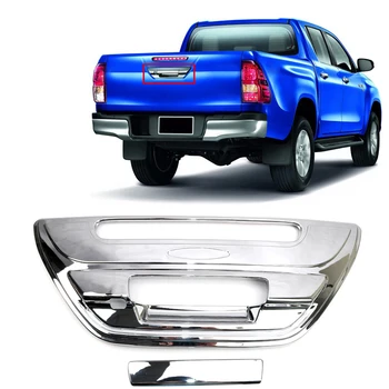 

For Toyota Hilux Revo 2015 2016 2017 2018 Car Styling Exterior ABS Rear Door Trunk Handle Bowl Decoration Sticker Cover 2*