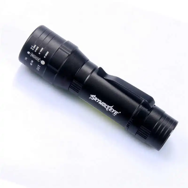Sky Wolf Eye T6+COB 4-Modes led flashlight 18650 Usb Rechargeable LED Flashlight Torch Bright powerful led flashlight #4S3  (4)