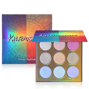 

9 Color Eyeshadow Palette Matte Glitter EyeShadow Diamond Shimmer Eye Primer Luminous Eye Shadow Women Gift Smoky/Warm Color