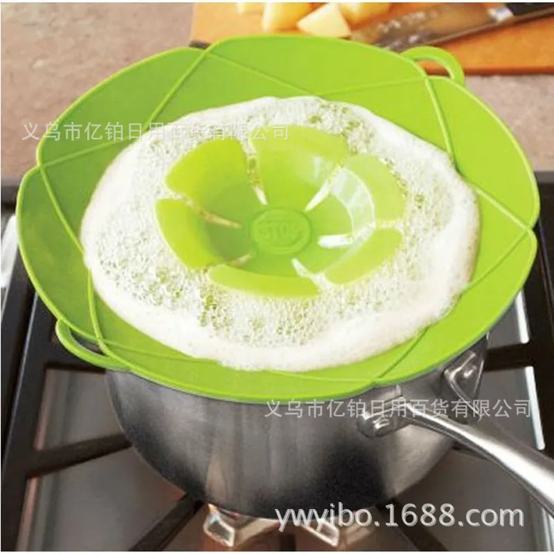 

26CM Silicone Overflow Cover Household Anti-overflow Dustproof Anti-fog Cover Kitchen High Temperature Splash Proof Wholesale