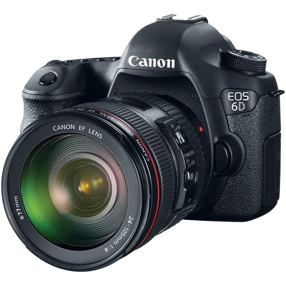 Canon EOS 6D 20.2MP Full Frame DSLR Camera Body + EF 24-105mm F4 L IS Lens Kit CMOS Sensor Brand New
