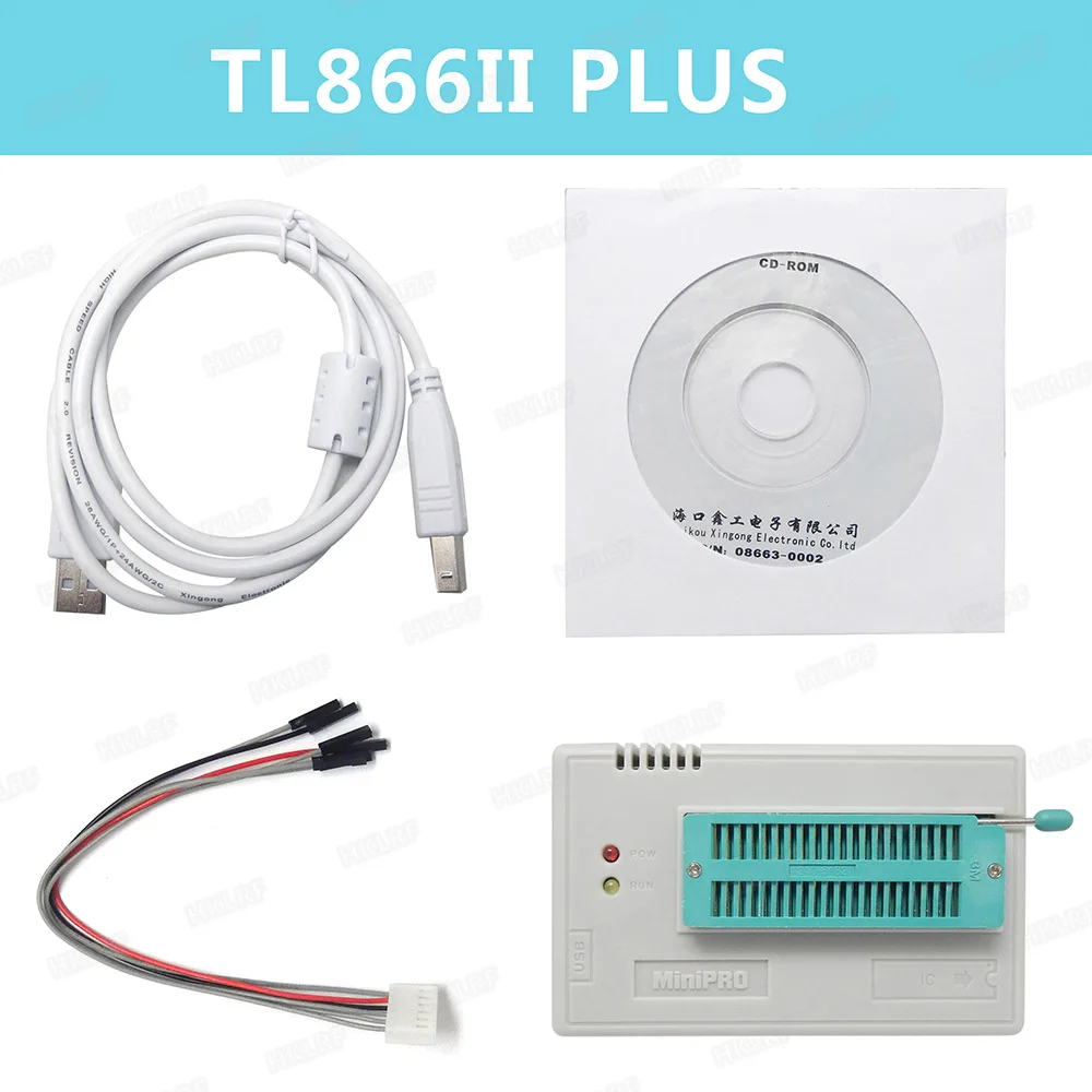 

XGECU 100% Original New MiniPro TL866II PLUS Programmer High Speed USB IC EEPROM BIOS Support FLASH\EEPROM\MCU SOP\PL