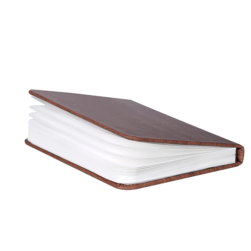 [DENGSUM] Wooden Folding Book LED Nightlight Art Decorative Lights Desk/Wall Magnetic Lamp White/Warm White New Year's gift