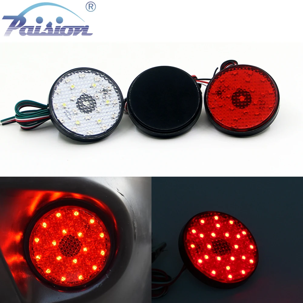 

Red Lens LED Rear Bumper Reflector Tail Stop Light for Toyota Sequoia ZRR70 Voxy