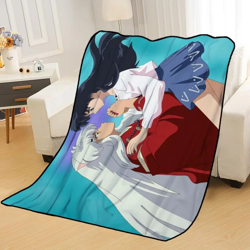 Personalized Blankets Custom InuYasha Blankets for Beds Soft DIY Your Picture Decoration Bedroom Throw Travel Blanket - Цвет: Blanket 5