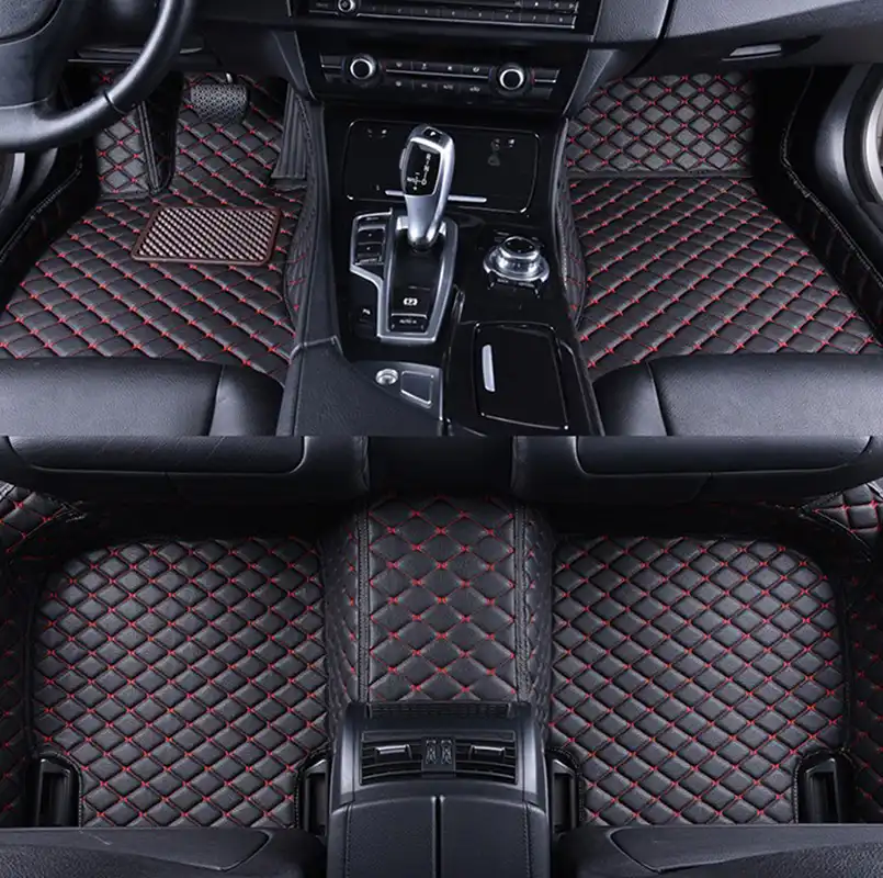 Leather Rugs Dash Mats Auto Interior Accessories Lhd Car Floor Mats For Ford Ranger 2012 2013 2014 2015 2016 2017 2018 2019 2020