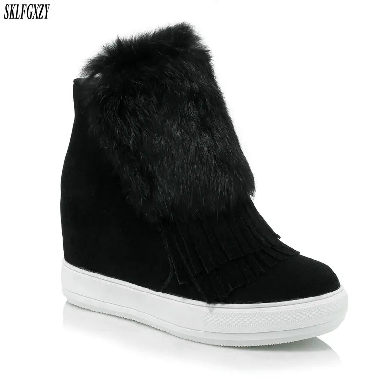 

SKLFCXZY 2018 New arrival winter plush snow boots comfortable warm women boots warm women shoes large size 34-45