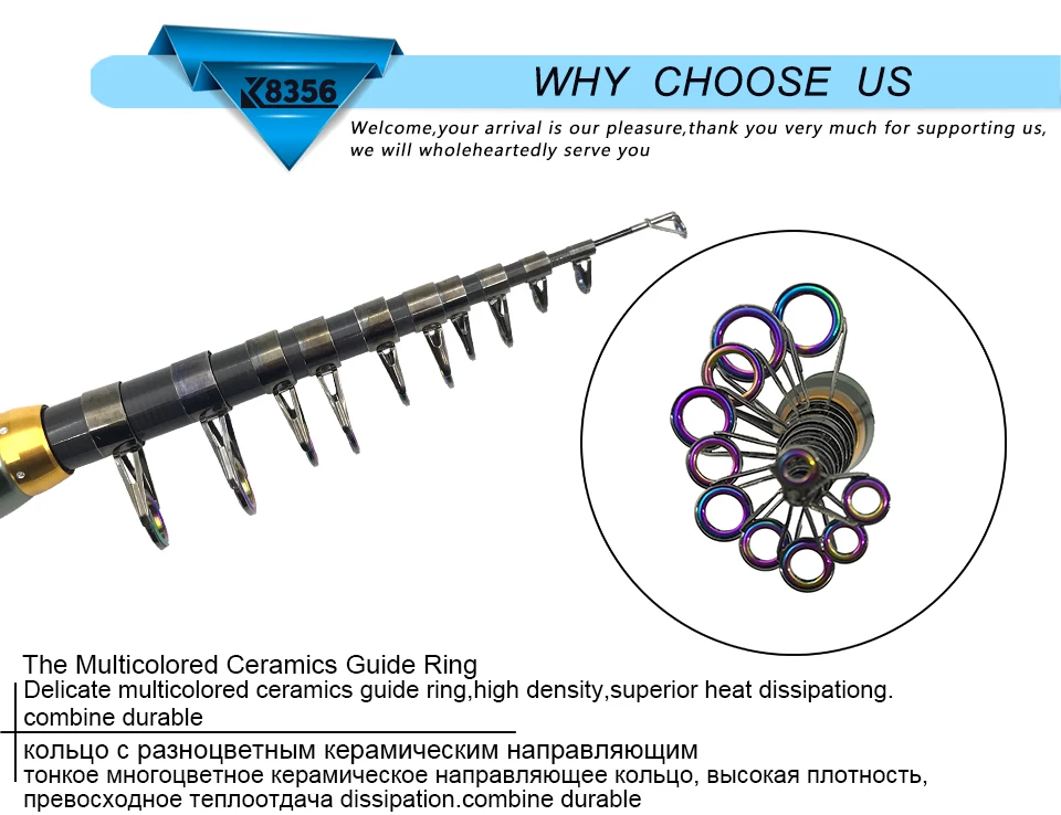 K8356 99% углерода Портативный телескопическая удочка спиннинговая морская удочка сверхтвердых океан рыболовные удочки Tackle1.8/2,1/2,4/2,7/3,0/3,3/3,6 м