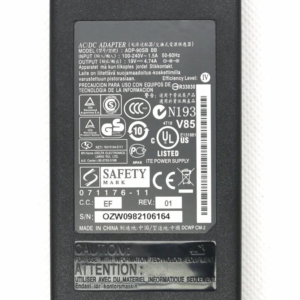 Asus ADP-90FB REV.E, ADP-90SB, PA-1900-05, PA-1900-24, PA-1900-36,  PA-1900-36AS adaptateur Notebook chargeur - Superb Choice® 90W alimentation  pour ordinateur portable