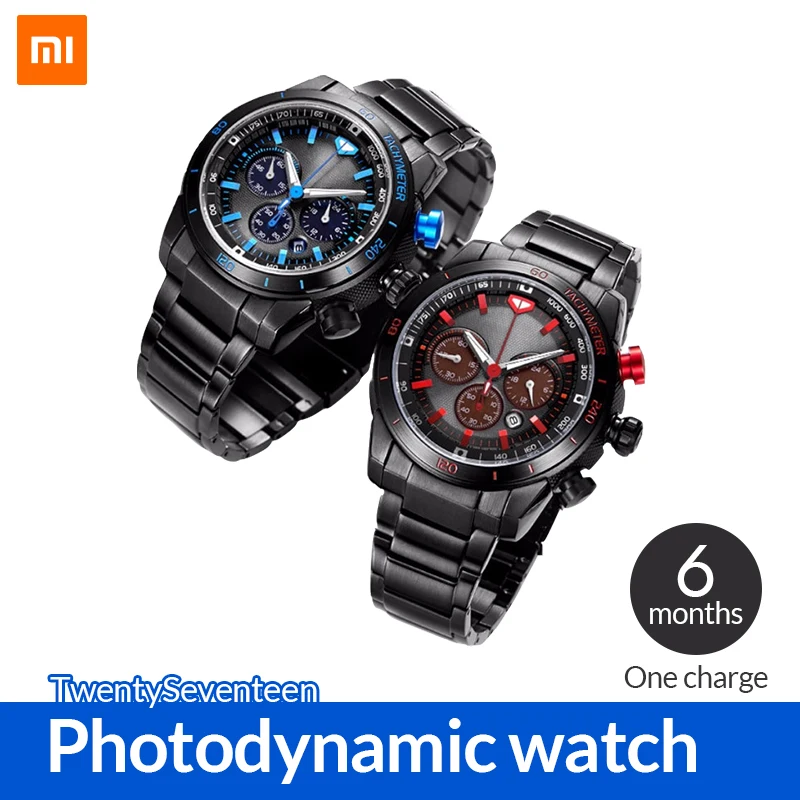 

New arrival Xiaomi TwentySeventeen Photodynamic Smart watch Multi-function watch Waterproof Sports watch with Japanese movement