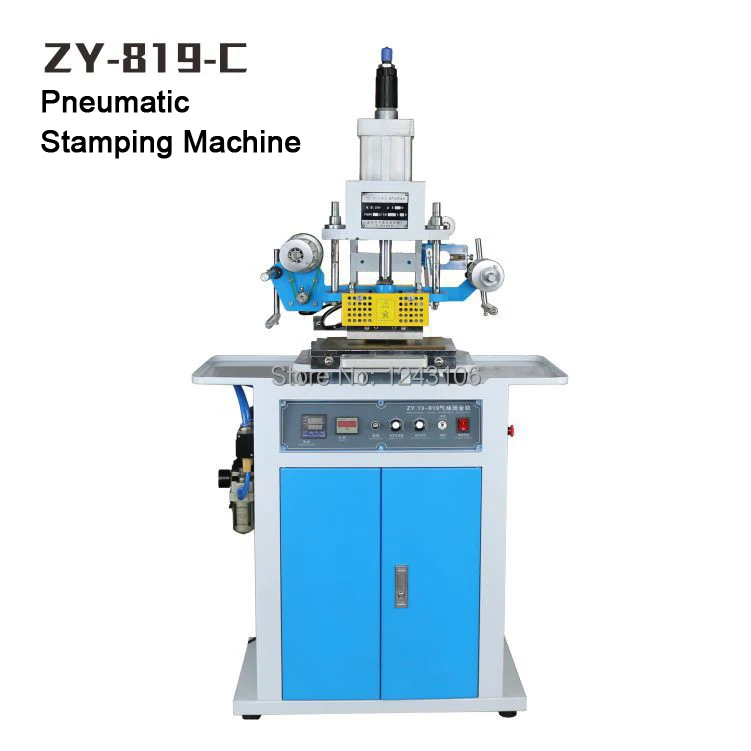 ZY-819C пневматическая штамповочная машина, RCIDOS Creasing машина, ПЕЧАТНАЯ МАШИНКА, штапм с логотипом, имя карты штамповочная машина