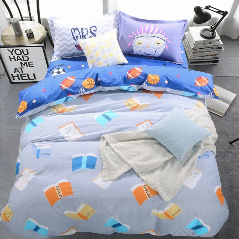 2017 Simple and stylish romantic double sided use of bedding 4 sets of