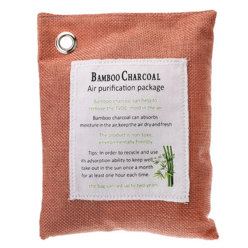 1 шт 200 г бамбуковый мешок для очистки воздуха мешок свежего поглощения влаги активный уголь бамбуковый очиститель запаха комплект 8 цветов поставка