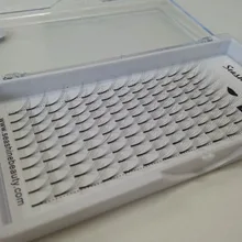 5 лотков/lot ручной плотного натурального длинные черные 5D отдельные ресницы Поддельные ресницы расширения Макияж Инструменты 9- 14 мм