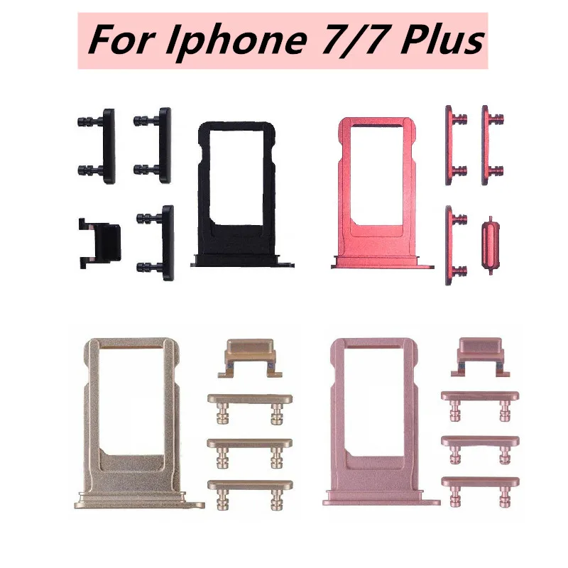 Высокое качество для iPhone 7 7G Plus Sim карта лоток громкость Вибрация ключ