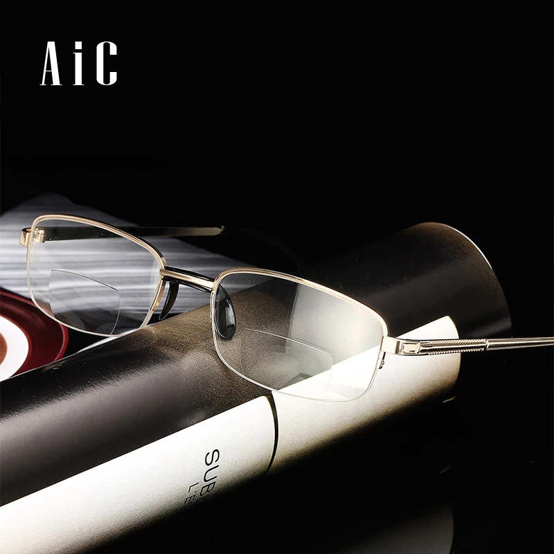 AiC 2018 Мультифокальные мультифокусные очки для чтения без оправы с мультифокусом